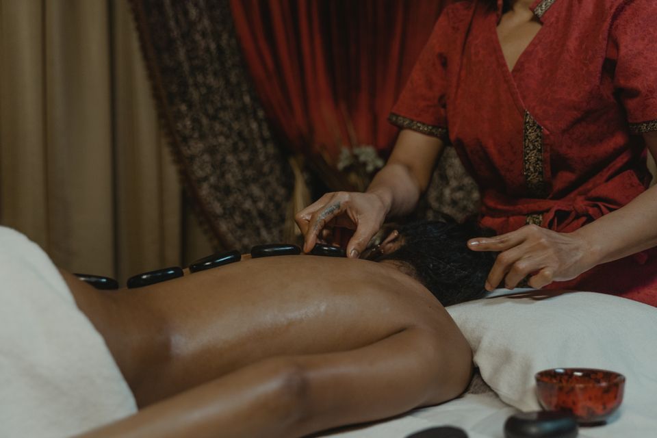 Sakin spa ayrıntıları — temsili fotoğraf