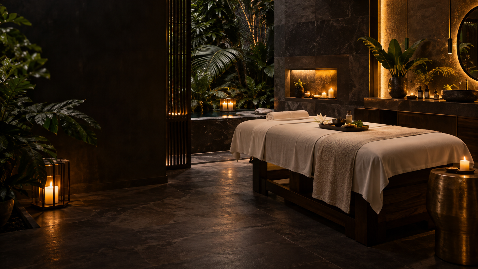 Temsili botanik spa atmosferi